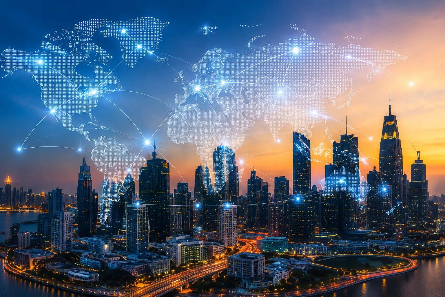 Global earth digital network presence